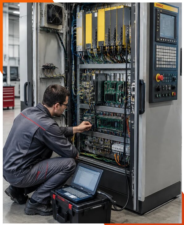 Ремонт систем ЧПУ FANUC промышленных станков в Мелеузе