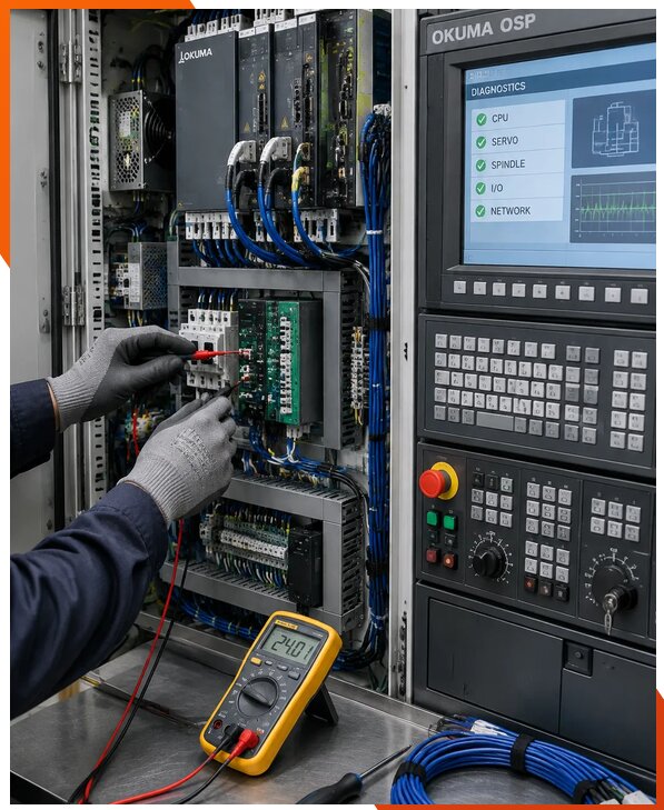 Ремонт систем ЧПУ Okuma OSP в Мелеузе